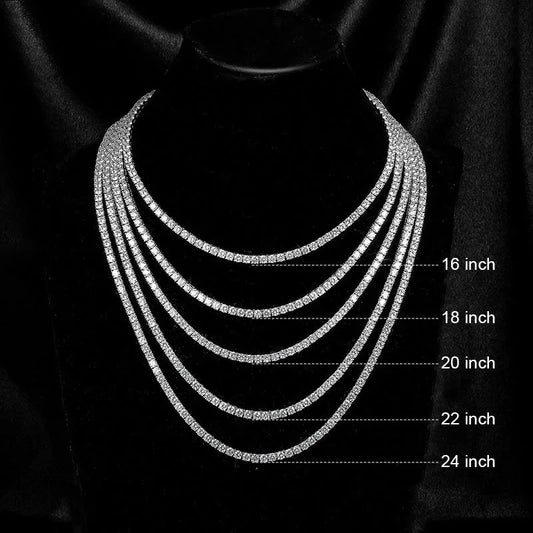 S925 Diamond Cubic Zirconia Choker Necklace